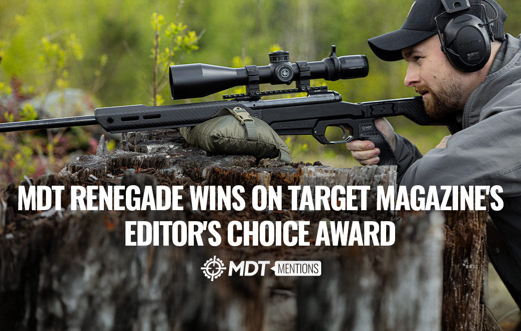 MDT Renegade Ultra-Light Shooting Bag Wins On Target Magazine's Editor's Choice Award