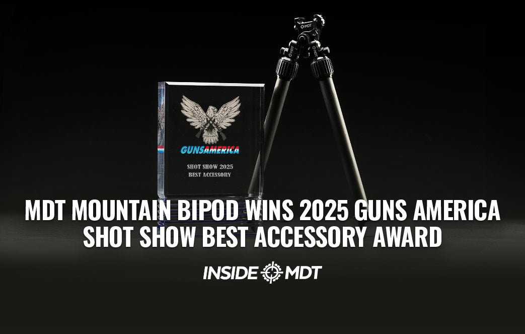 MDT Mountain Bipod Wins 2025 Guns America SHOT Show Best Accessory Award