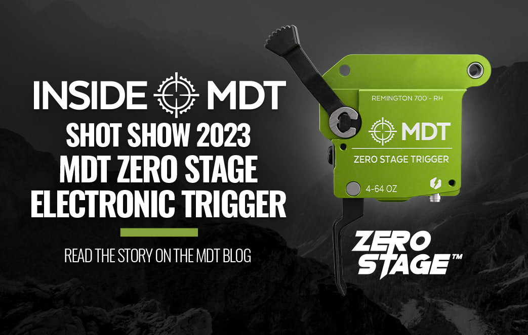 Inside MDT - Shot Show 2023 - MDT Zero Stage Electronic Trigger