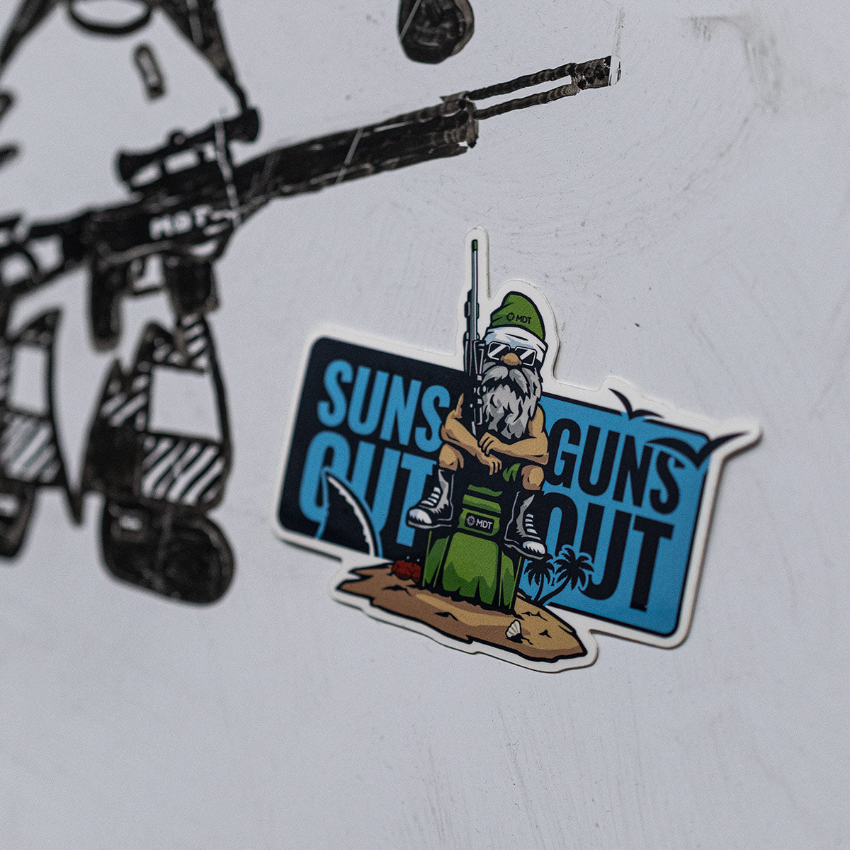Suns Out Guns Out Sticker