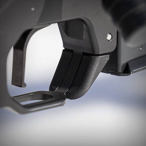 LOW PROFILE MAG LATCH INTEGRATES SEAMLESSLY INTO THE TRIGGER GUARD LOW PROFILE MAG LATCH INTEGRATES SEAMLESSLY INTO THE TRIGGER GUARD