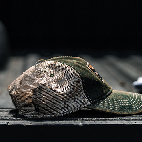 Breathable khaki mesh back panels Breathable khaki mesh back panels