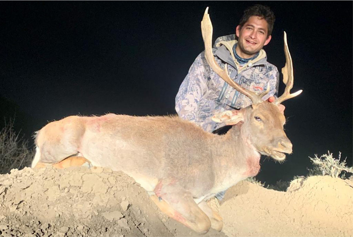 Liam on successful deer hunt